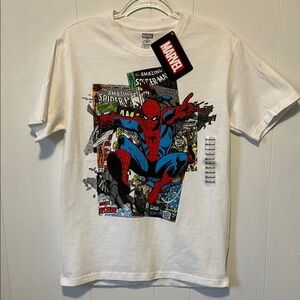 Marvel Men's White Spider-Man Graphic T-Shirt